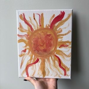 Red Sun painting